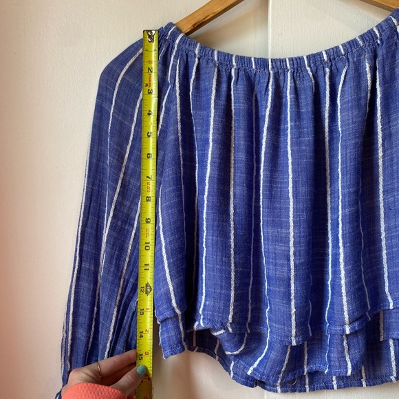 Thread & Supply Cropped Layered Crop Top Medium Summer Three Quarter Sleeve - Picture 9 of 9